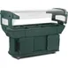 Carlisle 771108 93"  Maximizer Portable Food Bar, Forest Green, 6 ft. Unit, (6) Pan 1 image