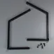 Carlisle 984803 Carlisle - Sneeze Guard Legs (Only), Standard, Single-Sided 1 image
