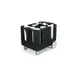 Carlisle ADD603 Optimizer Dish Dolly, 43x28, 300 Plates, 6 Compartments, Black Polyethylene, NSF 1 image