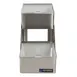 Carlisle B4702INL San Jamar Condiment Center, 6.125"W x 12"D x 8"H, 2‑Tier Steel with 1‑Quart Lids 1 image