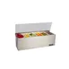 Carlisle B6186L EZ-Chill™ Garnish Center, 18"W x 5-3/8"D x 5-7/8"H, 6 Compartments, Stainless Steel 1 image