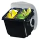 Carlisle BD2003 San Jamar Mini Dome Condiment Center, 2-1 pt. Trays, Semi-Transparent Polycarbonate Dome 1 image