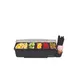 Carlisle BD4005E San Jamar Dome® Garnish Center, 22"L x 7-1/2"W x 8-1/2"H, Black Plastic 8-Compartment 1 image