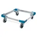 Carlisle C2220A14 E-Z Glide Dolly, 300 lb, Aluminum, Blue, 4 Swivel Casters 1 image