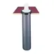 Carlisle C2410C EZ-Fit One Size Cup Dispenser, 23" Tube, 5-3/4" Counter Hole, 8-46 oz Cups, NSF 1 image