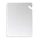 Carlisle CB101212WH San Jamar Cut-N-Carry Cutting Board, 10" x 12" x 1/2", White, Co-Polymer, NSF 1 image