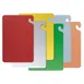 Carlisle CB1218KC San Jamar Cut-N-Carry 6-Board Set, 12" x 18" x ½" Assorted Colors, NSF - 6/Set 1 image