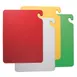 Carlisle CB1824QS 4‑Piece 18"x24" ½" Plastic Cutting Boards, Assorted Colors, NSF, Set 1 image