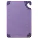 Carlisle CBG121812PR San Jamar Saf‑T‑Grip Cutting Board, 12" × 18" × ½", Purple, Anti‑Slip, NSF 1 image
