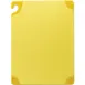 Carlisle CBG121812YL San Jamar Saf‑T‑Grip Cutting Board, 12" x 18" x 1/2", Yellow Plastic, Anti‑Slip 1 image