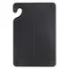 Carlisle CBG6938BK San Jamar Saf-T-Grip Bar Cutting Board, 6" x 9" x 3/8", Black Co-Polymer, NSF 1 image