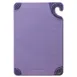 Carlisle CBG6938PR San Jamar Saf‑T‑Grip Cutting Board, 6" x 9" x 3/8", Purple Dishwasher Safe, NSF 1 image