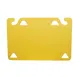 Carlisle CBQG1520YL 15" x 20" Yellow Co-Polymer Cutting Board Refills, 2 Hooks, Ruler - 1/Pack 1 image