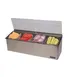 Carlisle FP8244FL - 4‑Section Organizer, 25‑1/8" W x 7‑5/8" D x 8" H, 22‑Gauge Steel, Ice Liner 1 image