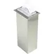 Carlisle H2003CLSS Countertop Napkin Dispenser 7"L x 5.5"W x 19.6"H, 750+, Steel, Clear Faceplate 1 image