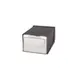 Carlisle H3001CLBK Napkin Dispenser 7-5/8"L x 11"W x 5-1/2"H 300 Napkins Black Steel Clear Faceplate 1 image