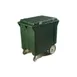 Carlisle IC222008 Plastic Mobile Ice Bin / Ice Caddy, 200 lb, Green 1 image