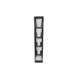 Carlisle L2204 EZ‑Fit Lid & Straw Tower, 5‑1/2" L x 13" W x 30" H, Black PS, 4 Lid + 1 Straw Comp. 1 image