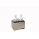 Carlisle P9712 - Pump Center, 10-1/8"W x 7-7/8"D x 12-1/2"H, 2 x 2.5Qt Black 304 SS Pumps, 2 Heads 1 image