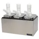 Carlisle P9713 Pump 3-Well 14" W × 7-7/8" D × 12-1/2" H, 3 × 2-1/2 Jars 22-Gauge 304 Stainless Steel 1 image