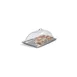 Carlisle PSD21EH07 - Polycarbonate Dome Cover, 21" L x 13" D, 7" H, End Cut, Chrome Handle 1 image