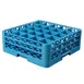Carlisle RG25-214 OptiClean Dishwasher Glass Rack, 25 Compartments, Blue, Polypropylene, 3-1/4" Diameter, 6-3/4" Height 1 image