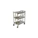 Carlisle SBC152123 Fold 'N Go Gray Folding Utility Cart - 15" x 21" 1 image