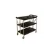 Carlisle SBC203103 Fold 'N Go  Black Folding Utility Cart - 20" x 31" 1 image
