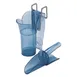 Carlisle SI5000 San Jamar Saf-T-Scoop Ice Scoop, 9-12 oz, Polycarbonate, Blue, Round Bottom 1 image