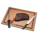Carlisle TC182412GV Tuff-Cut Cutting Board, 18" x 24" x 1/2", Brown/Tan, Grooved, NSF 1 image