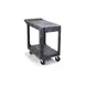 Carlisle UC194023 2 Shelf Gray Utility Cart - 40"L x 19"W 1 image