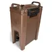 Carlisle XT500001 5‑Gallon Insulated Beverage Server, Brown Polyethylene, Drip‑Less Faucet 1 image