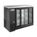Coldline CBB-48G-SL Back Bar Cooler, 48" W, 13 cu ft, Black, Sliding Doors, Shelves, Temp Control 2 image