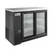 Coldline CBB-48G-SL Back Bar Cooler, 48" W, 13 cu ft, Black, Sliding Doors, Shelves, Temp Control 1 image