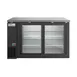 Coldline CBB-60G-SL 2‑Sect Bar Cooler, 60" Width, 19.6 cu ft, Black/Stainless, Glass Doors, R290 3 image