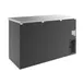 Coldline CBB-60G-SL 2‑Sect Bar Cooler, 60" Width, 19.6 cu ft, Black/Stainless, Glass Doors, R290 4 image