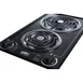 Summit CCE212BL 12" Electric Radiant Cooktop w/ (2) Spiral Burners, Manual Controls, Black Porcelain, 1.5 kW, 115v 3 image
