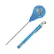 CDN DTL572-B Lollipop Thermometer, -40 to +572°F, 1.08"W x 0.52"H, IPX7 Waterproof, Stainless Steel, Blue 1 image