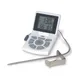 CDN DTTC-W Combo Probe Thermometer with Timer & Clock, 14-392°F, 5-1/2" Probe, Stainless Steel Clip 1 image
