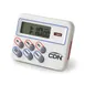 CDN Measurement Tools TM8 Digital Timer & Clock, 100‑Hour, 1‑3/8"W x 1/2"H Display, Food‑Safe ABS 1 image