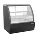 Beverage Air CDR4HC-1-B 49" Curved Glass Black Refrigerated Deli Display Case 1 image