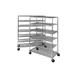 Channel 569 Aluminum 7 Shelves Mobile Cooling Shelving w/ 11" Shelf Spacing 1 image