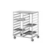 Channel CTR14186 Double Section Side Load Aluminum Cafeteria Tray Rack - (20) 14" x 18" Trays 1 image