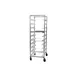 Channel OT-6 Mobile Single Section Glass / Oval Tray Rack - (10) 22" x 27" Oval Trays 1 image