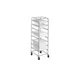 Channel PBA707 Assembled End Load 7 Box Mobile Aluminum Food Box Rack 1 image