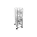 Channel RB-5 End Load Aluminum Pizza Pan / Dough Box Rack w/ 12 Pans 1 image