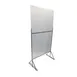 Channel SDDF-3670 Social Distancing Divider Floor Stand, 36"W x 16"D x 70"H, Acrylic & Aluminum, 9lbs 1 image