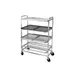 Channel SM-4 Aluminum 4 Shelf Merchandising & Display Rack / Cart 1 image