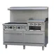Comstock-Castle 2F330-36B 72" Gas Restaurant Range w/ (6) Open Burners, (1) 36" Raised Griddle, (2) Standard Ovens, 294.000 BTU 1 image