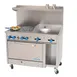 Comstock-Castle F33033-48 72" Gas Restaurant Range w/ (4) Open Burners, (1) 48" Griddle, (1) Standard Oven, (1) Cabinet Base, 234.000 BTU  1 image